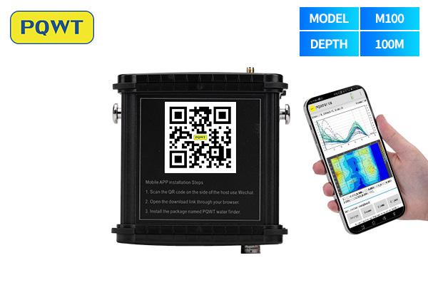 PQWT M100/200/400 Deep Water Detector Machine Long Range Auto Imaging Water Finder Device Mobile Und